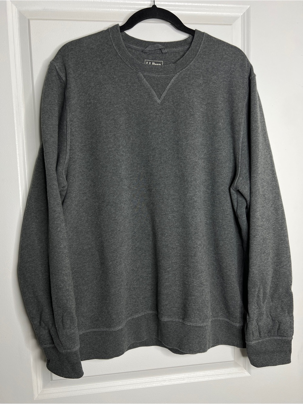 L.L. Bean Traditional Fit Long Sleeve Polo Shirt Men's L Regular Cotton Blend
